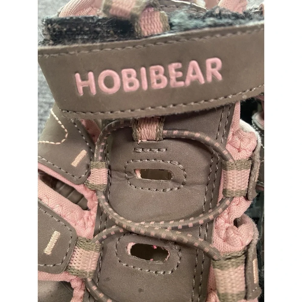 Hobibear Closed Toe‎ Water outdoor sandals big kids size 4 Pink Grey